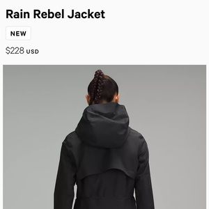 New Lulu rain coat